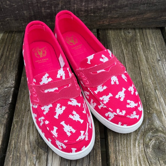 Cole Haan Hot Pink Lobster Loafers! NEW! - Picture 2 of 10